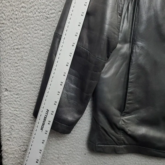 Pelle Studio Wilsons Leather Jacket Men Small Black 3M Insulation Zip-Out Lining